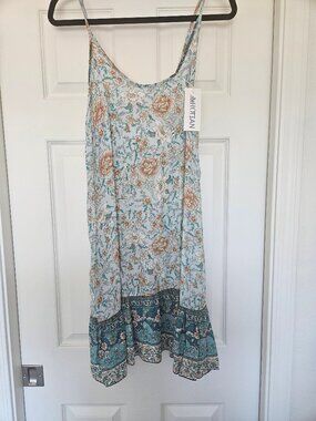 Boho Floral Slip Dress - large